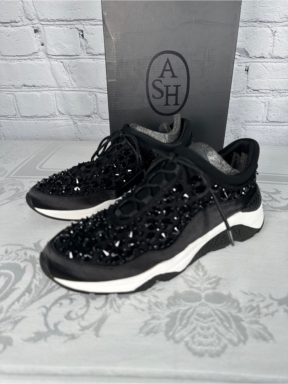 Ash Muse Beads Bis Sneakers in Black